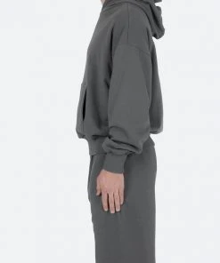 Mnml Outerwear Double Layer Hoodie - Charcoal Grey