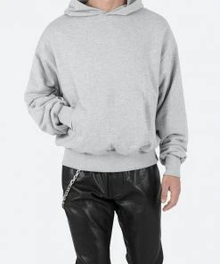 Mnml Double Layer Hoodie - Grey Outerwear