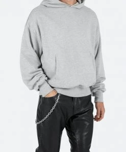 Mnml Double Layer Hoodie - Grey Outerwear