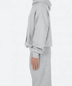 Mnml Double Layer Hoodie - Grey Outerwear