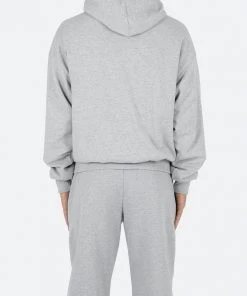 Mnml Double Layer Hoodie - Grey Outerwear