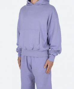 Mnml Outerwear Double Layer Hoodie - Purple