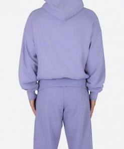 Mnml Outerwear Double Layer Hoodie - Purple