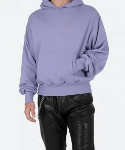 Mnml Outerwear Double Layer Hoodie - Purple