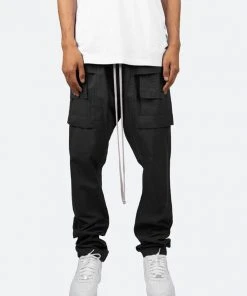 Mnml Drop Crotch Cargo Pants - Black Bottoms