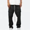 Mnml Drop Crotch Cargo Pants - Black Bottoms
