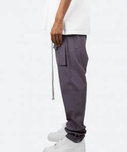 Mnml Drop Crotch Cargo Pants - Charcoal Grey Bottoms