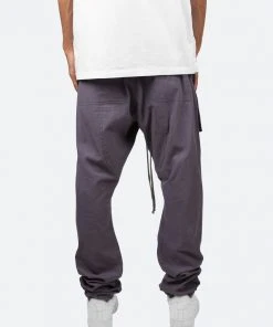 Mnml Drop Crotch Cargo Pants - Charcoal Grey Bottoms
