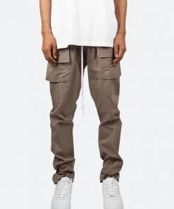 Mnml Drop Crotch Cargo Pants - Stone Bottoms