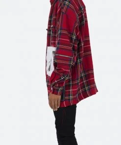 Mnml Exposed Zipper Shirt - Red/Yellow/Blue