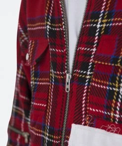 Mnml Exposed Zipper Shirt - Red/Yellow/Blue