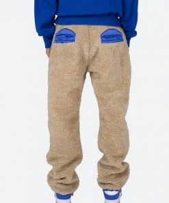 Mnml Faux Fur Pants - Off White Bottoms