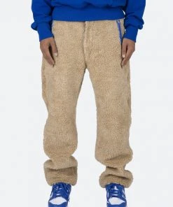 Mnml Faux Fur Pants - Off White Bottoms