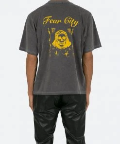 Mnml Fear City Tee - Black Tops