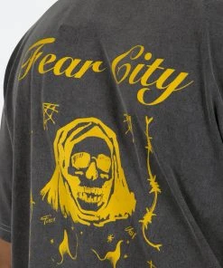 Mnml Fear City Tee - Black Tops