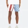 Mnml Flag Shorts - Red/White/Blue Bottoms