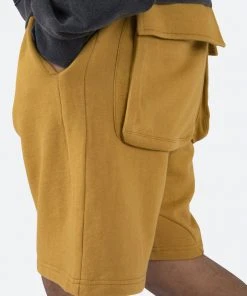 Mnml Flap Pocket Sweatshorts - Mustard