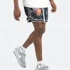 Mnml Floral Basketball Shorts - Black/White