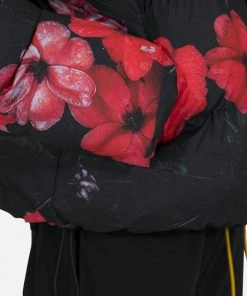 Mnml Floral Puffer Jacket - Multi