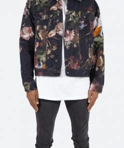 Mnml Floral Trucker Jacket - Multi