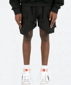 Mnml Geo Cargo Shorts - Black