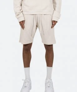 Mnml Geo Paneled Sweatshorts - Off White