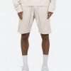 Mnml Geo Paneled Sweatshorts - Off White