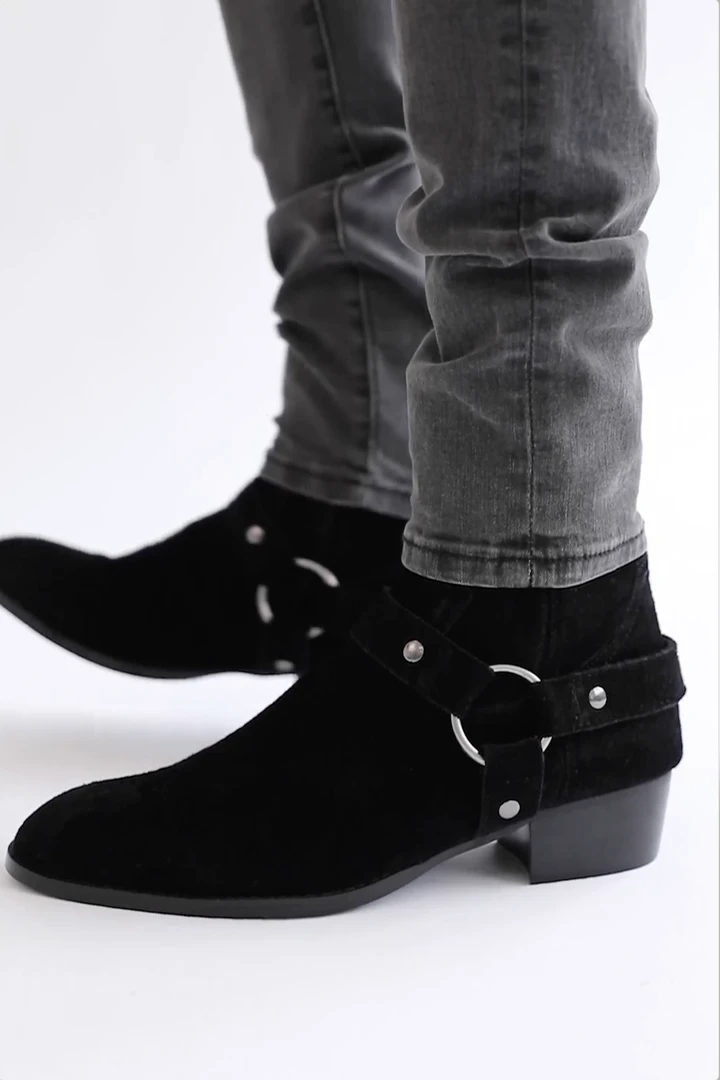 Mnml Harness Chelsea Boot - Black | Stylish Men's Accessories 3 Mnml Harness Chelsea Boot - Black Accessories