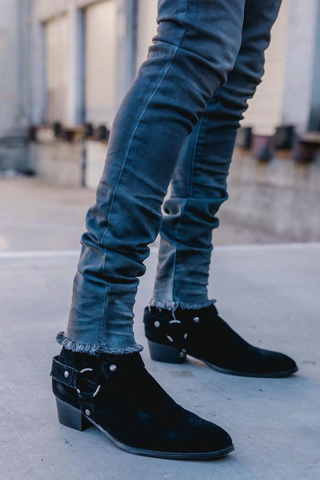 Mnml Harness Chelsea Boot - Black | Stylish Men's Accessories 4 Mnml Harness Chelsea Boot - Black Accessories