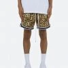 Mnml Bottoms Leopard Basketball Shorts - Orange/Black