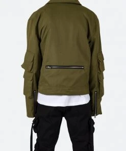 Mnml Lightweight Cargo Jacket - Olive Outerwear