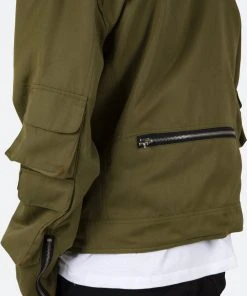 Mnml Lightweight Cargo Jacket - Olive Outerwear