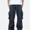 Mnml Lightweight Cinch Cargo Pants - Faded Black
