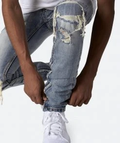 Mnml M1 Repaired Slim Denim - Blue