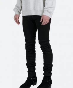 Mnml M318 Suede Slim Pants - Black