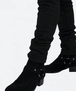 Mnml M318 Suede Slim Pants - Black