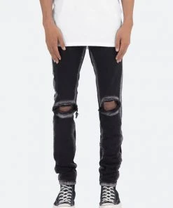 Mnml M340 Chalk Slim Denim - Black/White