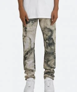 Mnml M351 Art Slim Denim - Black/White