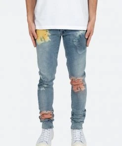 Mnml M360 Burst Slim Denim - Light Blue