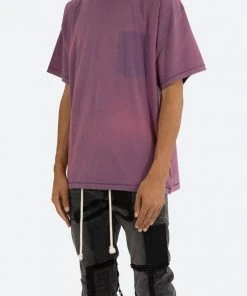 Mnml Missing Pocket Tee - Purple Tops