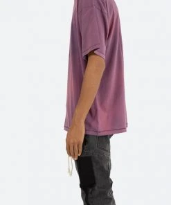 Mnml Missing Pocket Tee - Purple Tops