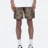 Mnml Nylon Paisley Shorts - Brown Bottoms