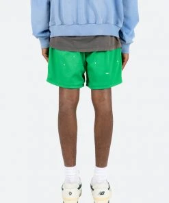 Mnml Painter Mesh Shorts - Green