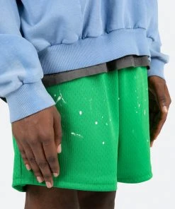 Mnml Painter Mesh Shorts - Green