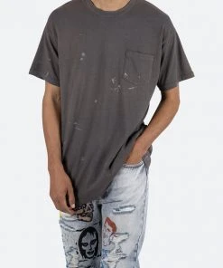 Mnml Tops Painter Pocket Tee - Charcoal Grey