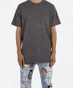 Mnml Tops Painter Pocket Tee - Charcoal Grey