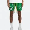 Mnml Paisley Knit Shorts - Green Bottoms
