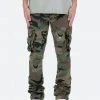 Mnml Patch Pocket Flare Cargo Pants - Camo