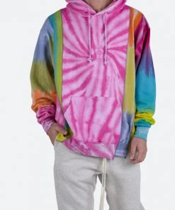 Mnml Outerwear Patchwork Dyed Hoodie - Multi