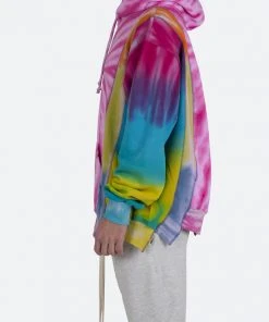 Mnml Outerwear Patchwork Dyed Hoodie - Multi